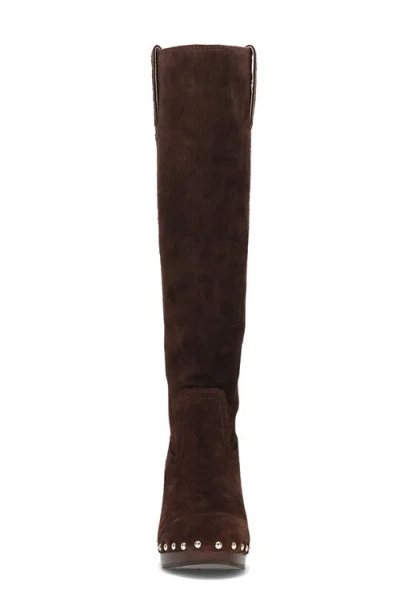Frye Cindy Pull On Leather Boot In Brown