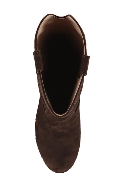 Frye Cindy Pull On Leather Boot In Brown