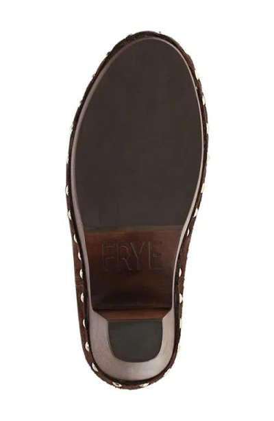 Frye Cindy Pull On Leather Boot In Brown