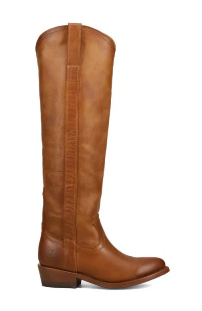Frye Billy Softy Tall Western Boot In Brown