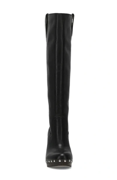 Frye Cindy Pull On Leather Boot In Black