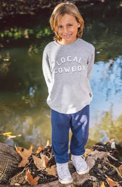 Feather 4 Arrow Kids' Local Hacci Knit Pullover In Heather Grey