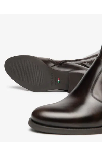 Nerogiardini Block Heel Leather Boot In Black