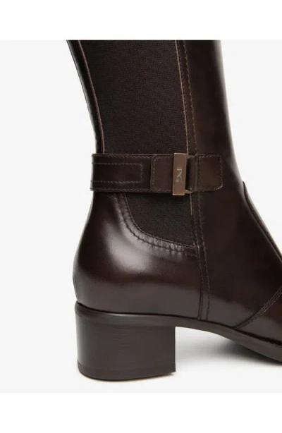Nerogiardini Block Heel Leather Boot In Black