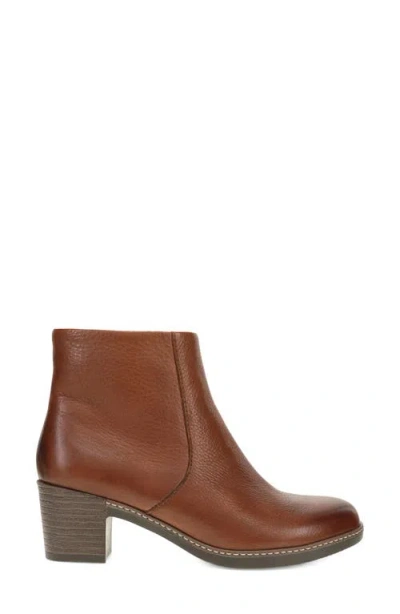 Dansko Meryll Leather Bootie In Brown