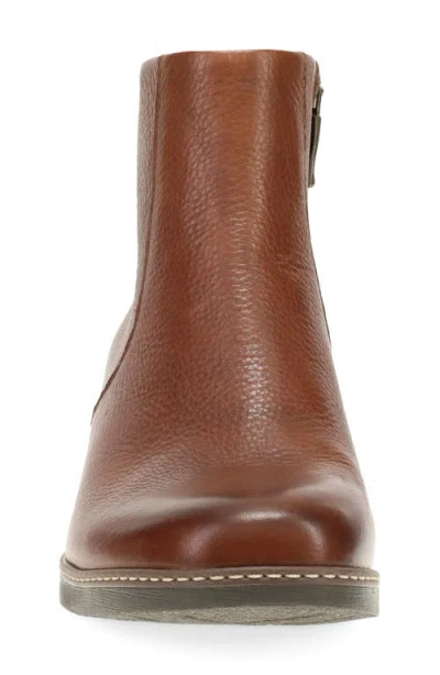 Dansko Meryll Leather Bootie In Brown