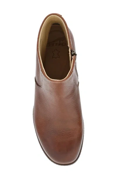 Dansko Meryll Leather Bootie In Brown