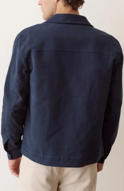 Marine Layer Flex Terry Traveler Jacket In Blue