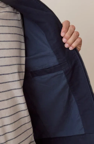 Marine Layer Flex Terry Traveler Jacket In Blue