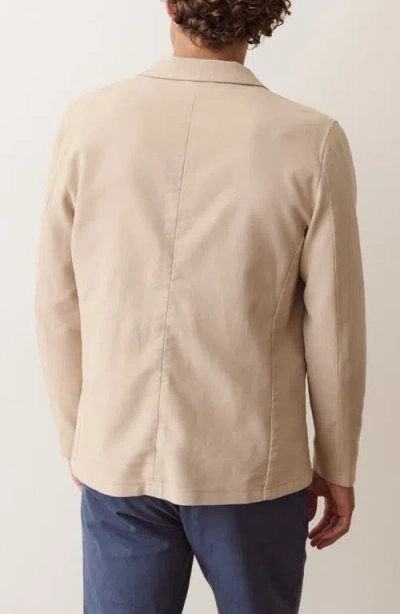 Marine Layer Flex Terry Blazer In Brown