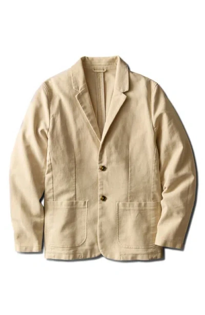 Marine Layer Flex Terry Blazer In Brown