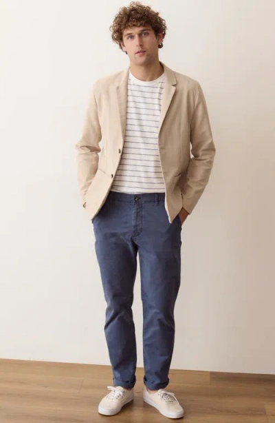 Marine Layer Flex Terry Blazer In Brown