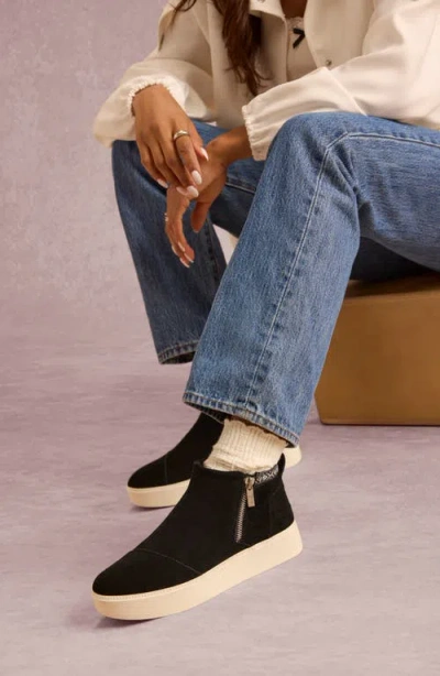 Toms Percy Platform Sneaker Boot In Black