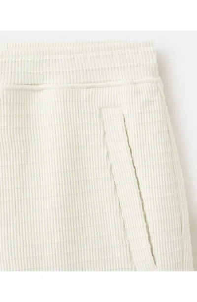 Mango Rib Knit Shorts In White
