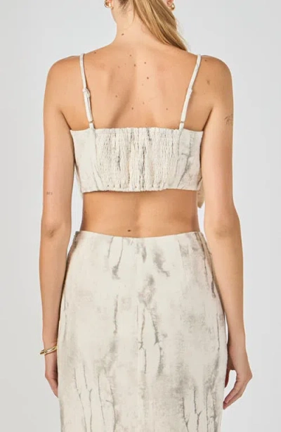 Endless Rose Oversized Bow Cropped Top In White