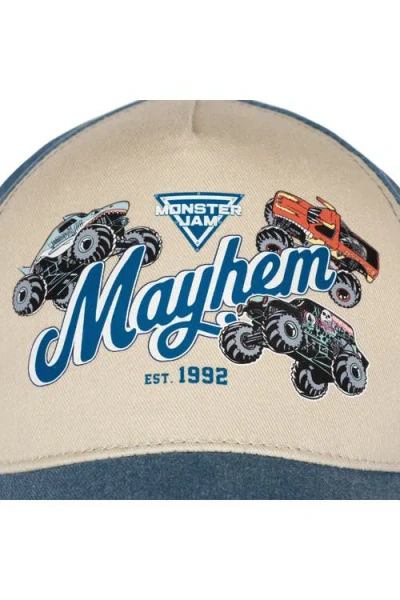 Monster Jam Adjustable Strapback Baseball Cap In Blue
