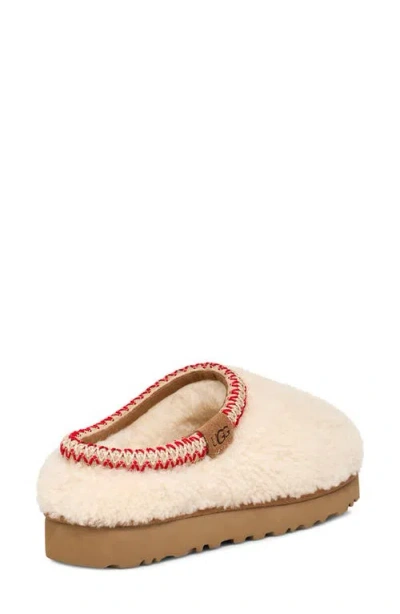 Ugg Tasman Maxi Curly 1158356-nat Slippers Womens Beige Sheepskin Slip On Gug183 In Neutral