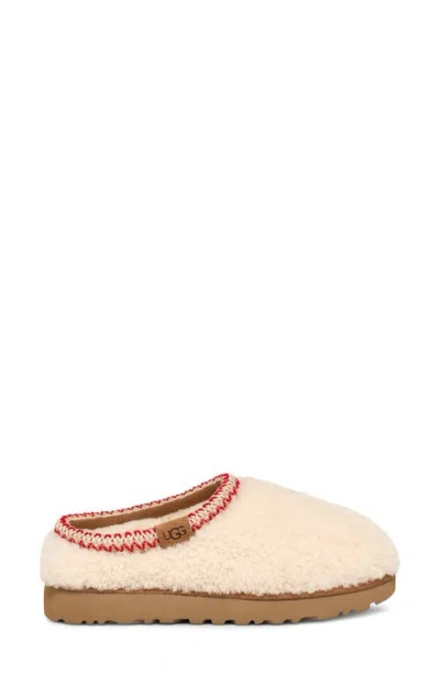 Ugg Tasman Maxi Curly 1158356-nat Slippers Womens Beige Sheepskin Slip On Gug183 In Neutral