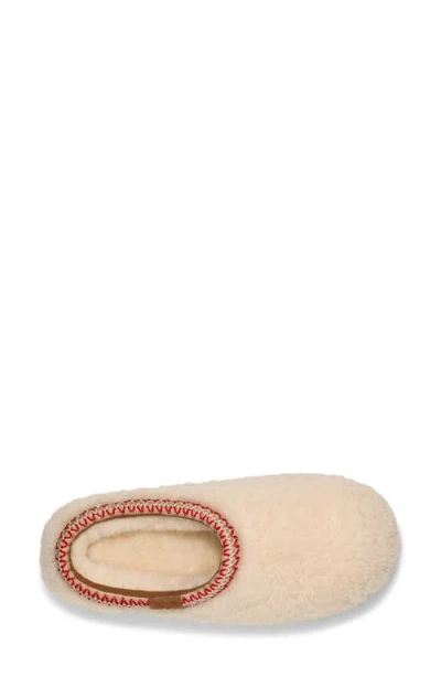 Ugg Tasman Maxi Curly 1158356-nat Slippers Womens Beige Sheepskin Slip On Gug183 In Neutral