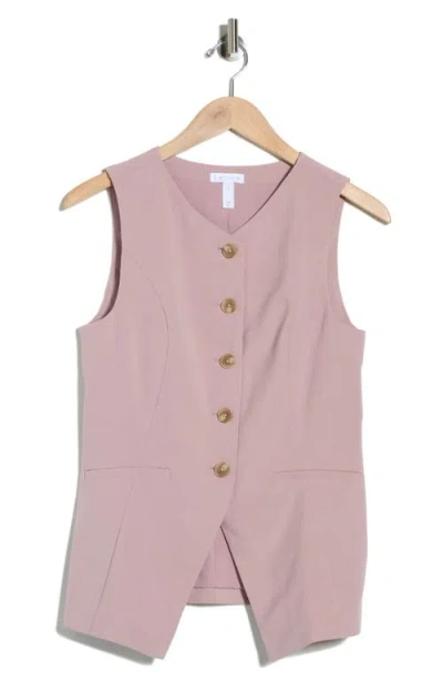 Leith Longline Vest In Pattern