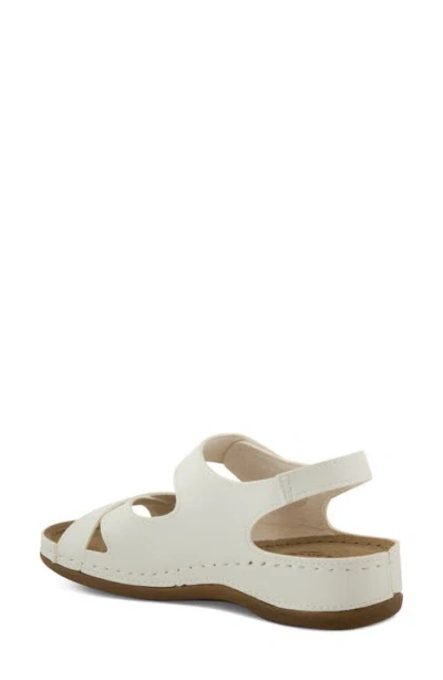 Flexus By Spring Step Slingback Sandal In White