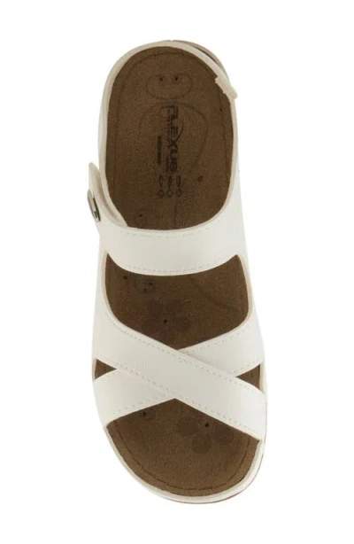 Flexus By Spring Step Slingback Sandal In White
