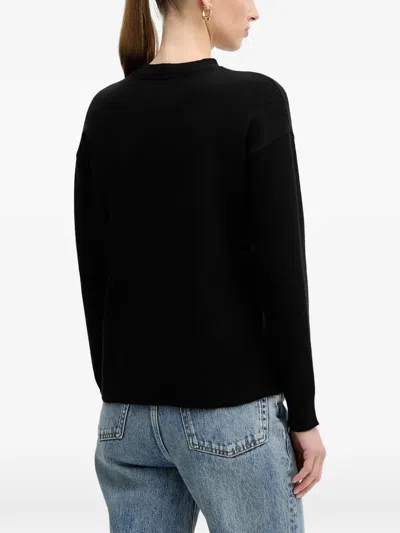 Dkny Sequin-logo Sweater In Multi