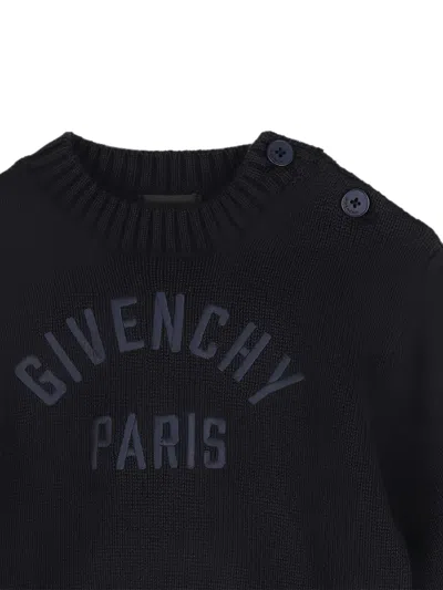 Givenchy Logo-embroidered Sweater In Black