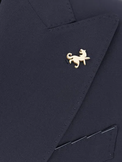 Tombolini Zero Gravity Double-breasted Suit In Blue