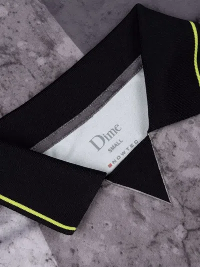 Dime Marble-print Logo-patch Sweater In Multi