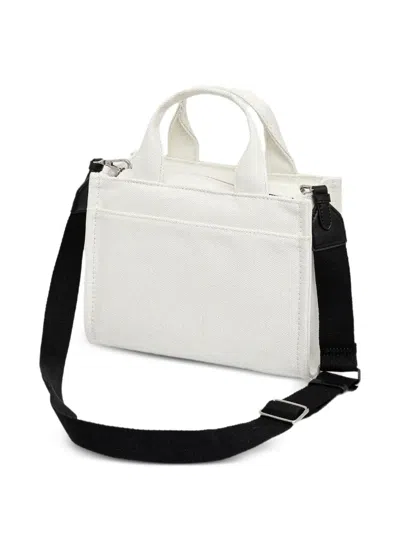 Dkny Small Logo-print Canvas Tote Bag In White