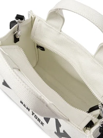 Dkny Small Logo-print Canvas Tote Bag In White