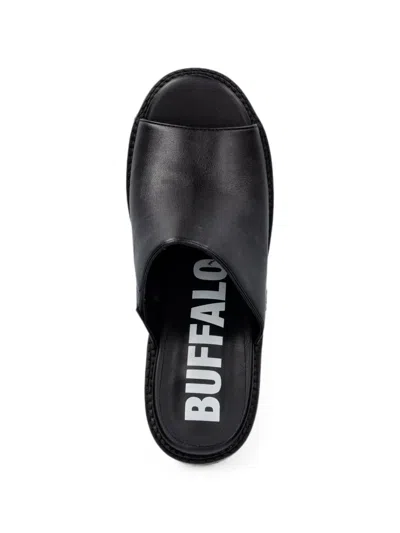 Buffalo Killah Platform Chunky-sole Sandals In Black