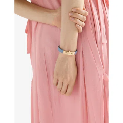 Prada Saffiano Leather Bracelet In Multi