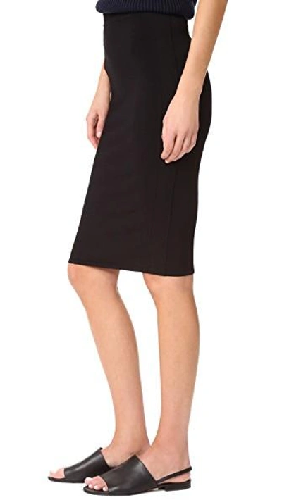 Shop Vince Jersey Skirt In Black