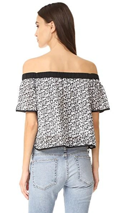 Shop Rag & Bone Flavia Top In Black Floral