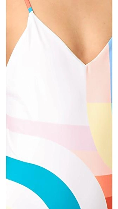 Shop Mara Hoffman Meridian Classic One Piece In White Multi