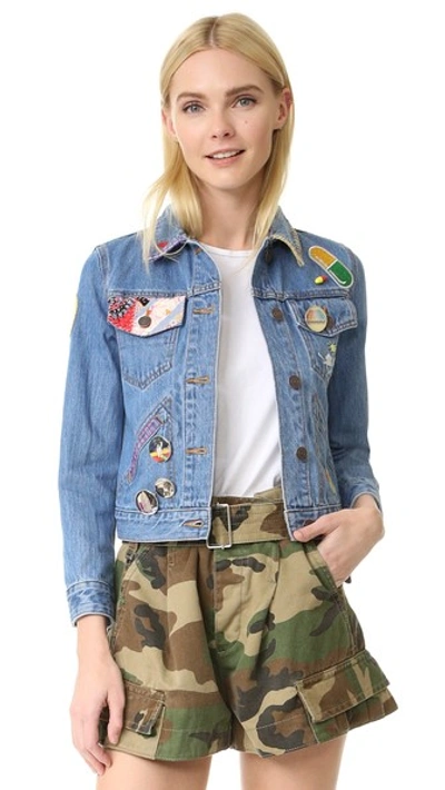 Shop Marc Jacobs Denim Jacket In Classic Indigo