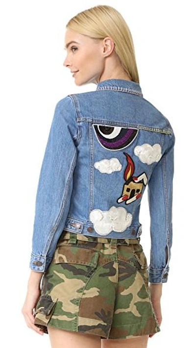 Shop Marc Jacobs Denim Jacket In Classic Indigo