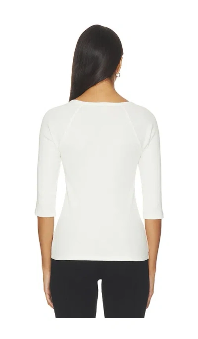 Bobi Vneck Elbow Sleeved Tee In Multi