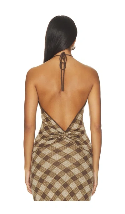 Aya Muse Kae Top In Brown