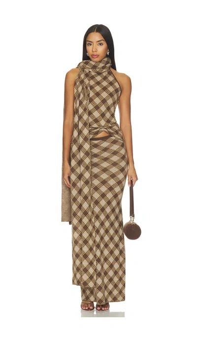 Aya Muse Kae Top In Brown