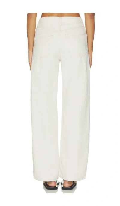 Frame The Off Duty Drawstring Bow Jeans In White