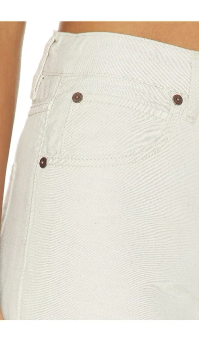 Frame The Off Duty Drawstring Bow Jeans In White