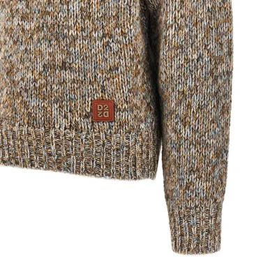 Dsquared2 Virgin Wool-blend Yarn Sweater In Brown