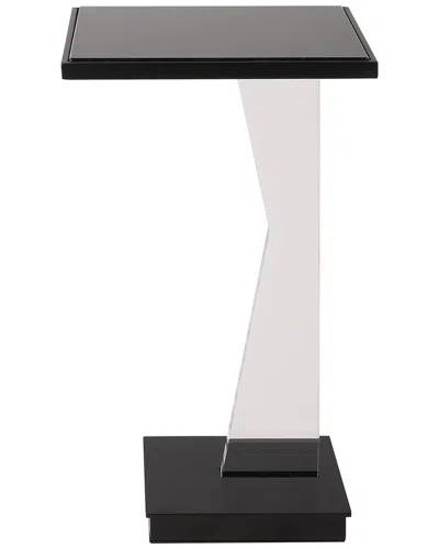 Uttermost Angle Contemporary Accent Table In Black
