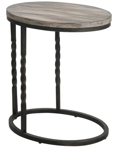Uttermost Tauret Cantilever Accent Table In Black
