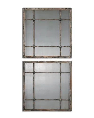 Uttermost Saragano Square Mirrors In Multi