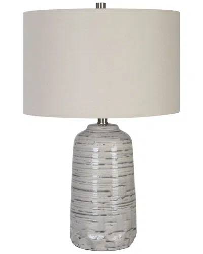 Uttermost Cyclone Table Lamp In Gray