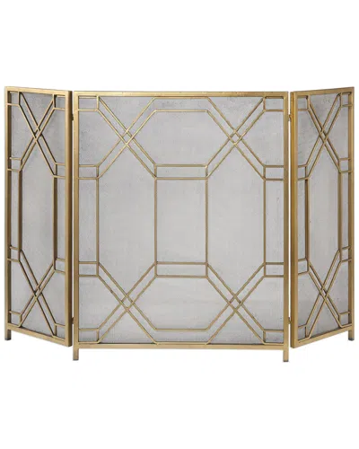 Uttermost Rosen Gold Fireplace Screen In Gold